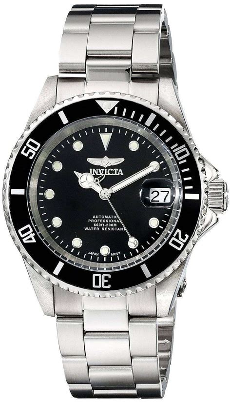 Men's Dive Stainless Steel Black Dial 